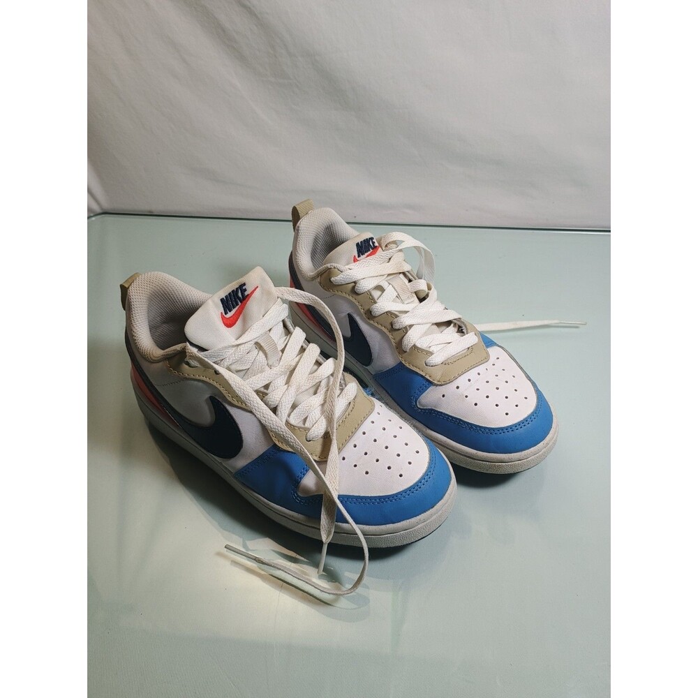 Nike Court Borough Low Recraft Kids Sneakers Blue/White/Red Size 4Y DV5456-124